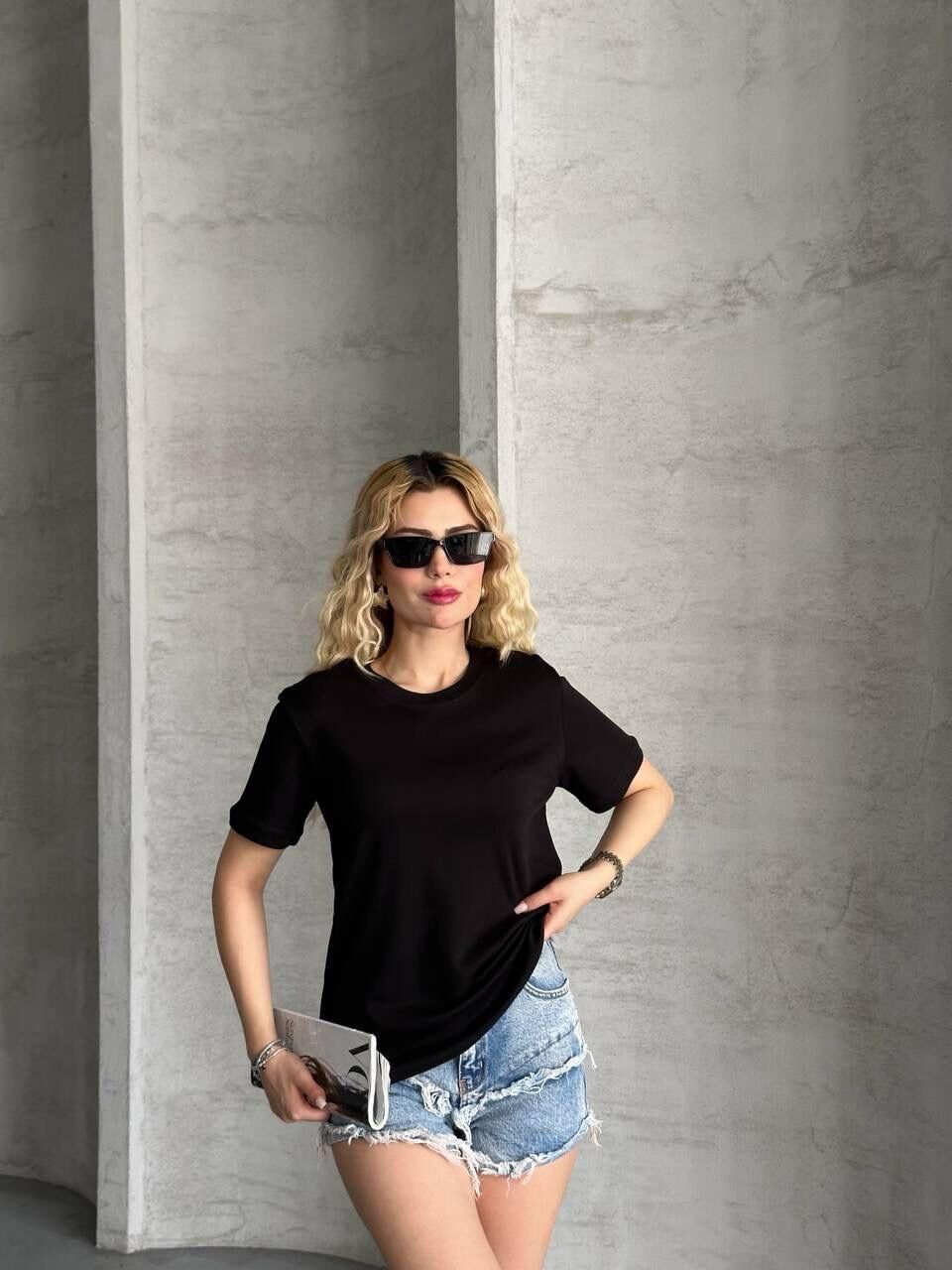Massimo Dutti Basic T-Shirt Siyah