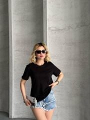 Massimo Dutti Basic T-Shirt Siyah