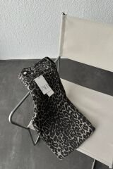 Soluk Efekt Likralı Kesik Paça Leopar Pantolon